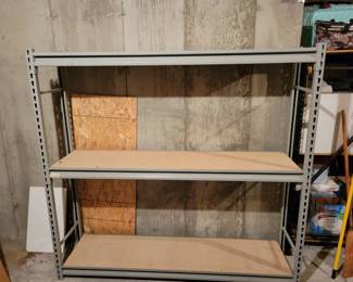 6x6x18 Steel Shelving Located In Basement