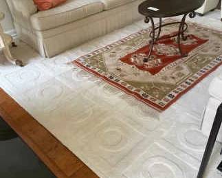 11x12 Ivory 100 Wool Rug