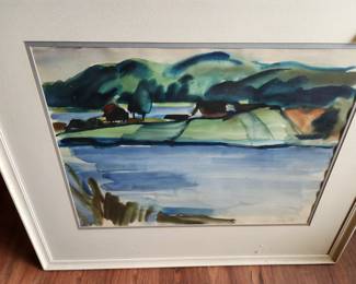 Signed Watercolor Painting.