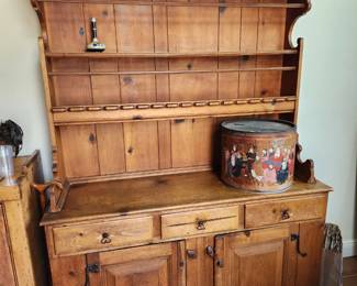 Antique Pine Cupboard Circa 1880.