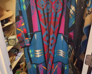 Handmade Women's Pendleton Fabric Coat.
