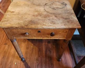 New England Side Table Circa 1850.