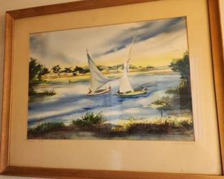 Original signed Watercolor. Kaymore 1965