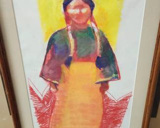 Signed Original Oil Pastel.