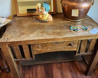 Antique Arts and Crafts Writing Desk by Gregory Furniture Co.