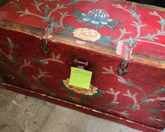 Antique Chinese Painted Chest.