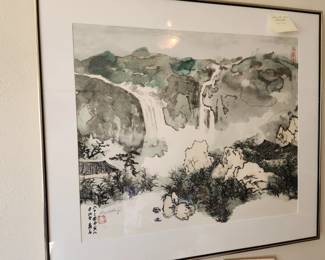 Lithograph by Chang dei-Chien.