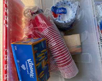 solo cups, paper bowls