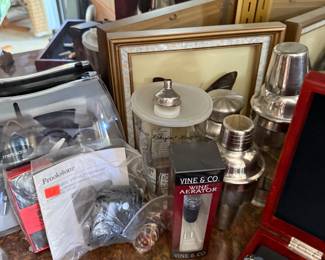 wine aerator, cocktail shaker glasses, etc