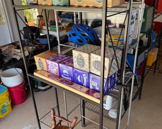 shelving, kleenex