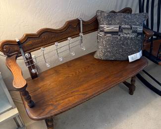 wooden bench