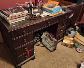 Mahogany desk - 1940's