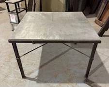 Metal and Tin Coffee Table
