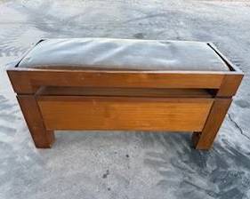 Wood Bench with 1 Drawer Small