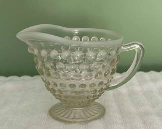 Vintage Hobnail Creamer