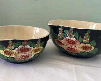 Ransburg Pottery Hand Painted Bowls