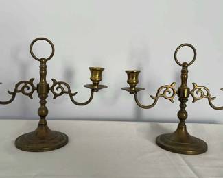 Solid Brass Candleholders