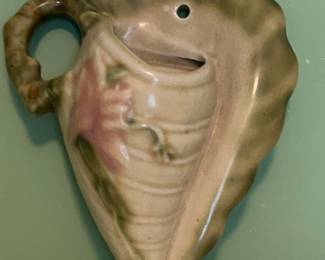 Hull Pottery Conch Shell Wall Pocket