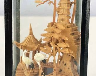 Miniature Chinese Cork Diorama