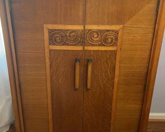 009 Beautiful Art Deco Wardrobe