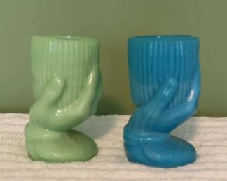Vintage Milk Glass Egg Cups