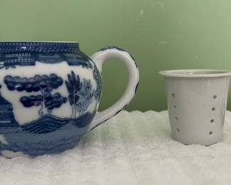 Blue White Individual Teapot