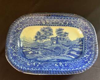 Blue Victoriaware Ironstone, Flow Blue