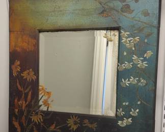 Antique Flower Mirror