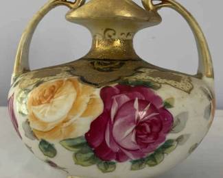 Nippon Hand Painted Vase