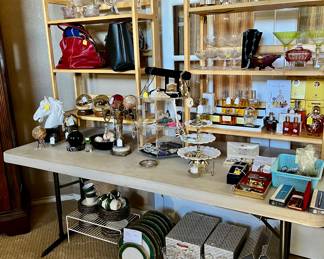 Noritake Emerald Dinnerware, Cambridge vase with sterling base