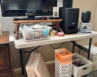 Bose Speakers, Unique Mid Century Modern Shelves from a music store