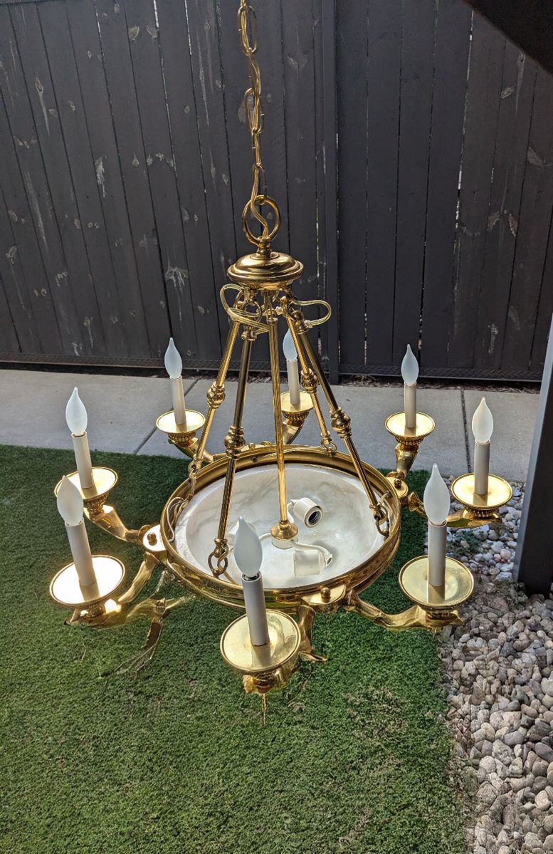 Luxury Brass Chandelier $500 + tax