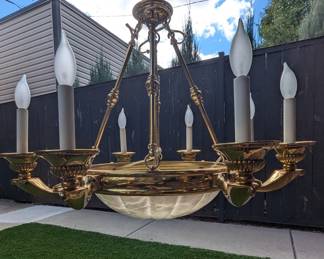 Luxury Brass Chandelier $500 + tax