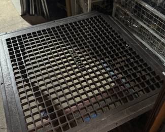 Grate-style coffee table. Very heavy. L 2’5” H 1’4” x W 2’5” $200 + tax. Pre-sale