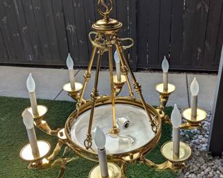 Luxury Brass Chandelier $500 + tax