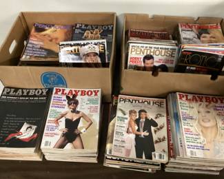 LARGE GROUP 300+ PLAYBOY, PENTHOUSE MAGAZINES & OTHERS