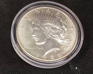 1925-P SILVER PEACE DOLLAR