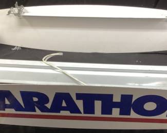 MARATHON OIL POOL TABLE LIGHT, NEEDS REPAIR