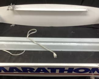 MARATHON OIL POOL TABLE LIGHT, NEEDS REPAIR