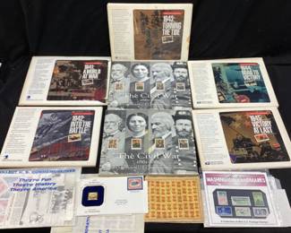 COMMEMORATIVE STAMPS, CIVIL WAR, 1941-1945, WASHINGTON LANDMARKS, ASSORTED