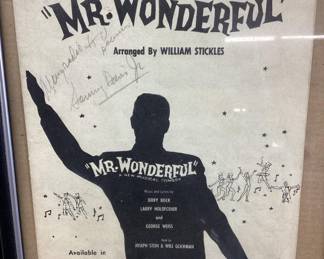 FRANK SINATRA 100 BOOK & 1956 SAMMY DAVIS JR. AUTOGRAPHED ‘’MR. WONDERFUL’’ AD