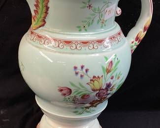 VTG. ADAMS CALYX WARE HAND PAINTED PITCHER