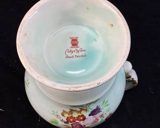 VTG. ADAMS CALYX WARE HAND PAINTED PITCHER
