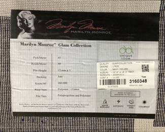 10’ by 14’ MARILYN MONROE GLAM COLLECTION AREA RUG