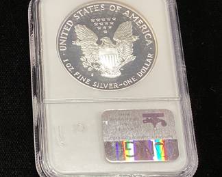 1989-S SILVER AMERICAN EAGLE GRADED PF-69 ULTRA CAMEO