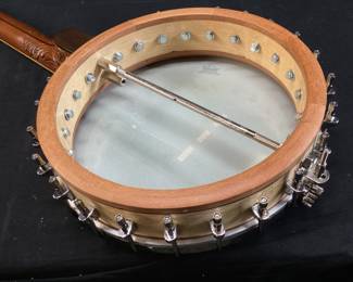 CUSTOM BUILT OPEN BACK CLAW HAMMER 5 STRING BANJO BUILT BY NOTABLE BANJO BUILDER ROY SOWERS OF THOMASVILLE, NC. HANDCRAFTED HARDWOOD TONE RING, GOOD VOLUME, GREAT SOUND