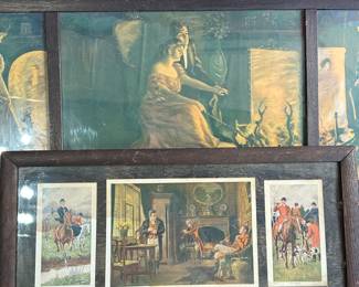Vintage/antique framed prints