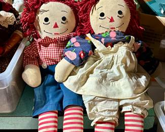 Vintage Raggedy Ann and Andy