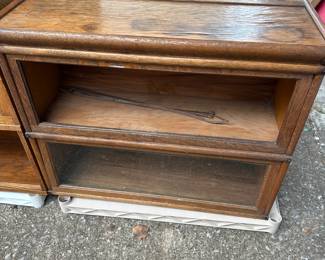 Assorted stackable sections for barrister bookshelves, not complete