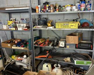 Assorted small tools and garage stuff